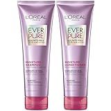 L'Oreal Paris EverPure Moisture Shampoo and Conditioner Set, Sulfate-Free Hair Care for Dry or Color-Treated Hair with Rosemary Botanicals, 17 Fl Oz Set