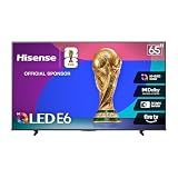 Hisense 65" E6 Cinema Series Hi-QLED 4K UHD Smart Fire TV (65E6QF) -AI Light Sensor, Dolby Vision · Atmos, Voice Remote with Alexa, Motion Rate 120, HDR 10+ Adaptive, Game Mode Plus