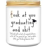 Graduation Gifts, 2025 Funny Graduation Gifts for Her Him, Best Grad High School Congratulations College Masters PhD Degree Nurse - Lavender Scented Candles