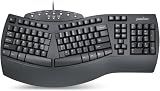 Perixx PERIBOARD-512B Wired Ergonomic Keyboard - Split Keyboard, Wrist Rest, Natural Typing - Wired USB Connectivity - US English - Black