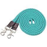 Tough 1 Flat Cotton Roping Reins 7ft Turquoise