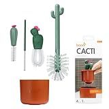 Boon Cacti Bottle Cleaning Brush Set, Terracotta , 4 Piece Set