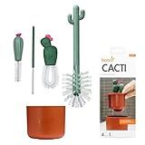Boon Cacti Bottle Cleaning Brush Set, Terracotta , 4 Piece Set