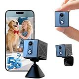 realhide 2026 Upgraded 5GHz WiFi 4K Spy Camera, Mini Hidden Camera with Long Battery Life, Night Vision, Motion Detection, Free Cloud Storage, Wireless Indoor Nanny Cam for Home Security