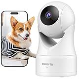 owltron Indoor Security Camera 2K, 360° Cameras for Home Security with Motion Detection, 2.4G WiFi for Baby/Pet/Nanny/Camara with Night Vision, Siren Alarm & 2-Way Audio, Compatible with Alexa