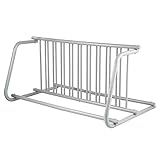 BestEquip 10 Holders Floor Bike Rack, 59" Length All-Steel Grid Bike Rack, 10-Bike Capacity Dual-Side Storage Stand for Garages Streets Yards Bike Events