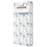 Dream On Me Nap Nest Crib and Toddler Mattress, Dual-Sided - Infants & Toddlers, Waterproof 5” Mattress with 88 Interwoven Coils, 75% Recycled Fiber, GREENGUARD Gold & BSA Certified – Teal Flowers