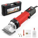 TAKEKIT Horse Clippers, 600W Professional Heavy Duty Horse Body Clippers, 6-Speeds Large Livestock Clippers for Body Clipping Horse Equine Cattle and Thick Coat Animals