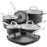 KitchenAid Hard-Anodized Induction Nonstick Cookware Pots and Pans Set