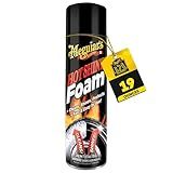 Meguiar's Hot Shine Tire Foam, High Gloss Tire Shine That Cleans, Shines, and Protects in One Step, Deep, Black Shine with Conditioners and UV Protection, Best Gifts for Car Lovers, 19 Oz Aerosol