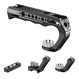SIRUI Top Handle with Locating Mount for ARRI and NATO Mount, All-Aluminium Camera Cage Handle Grip with Cold Shoe with Safety Pin, Multiple Threaded Holes, AM-MTHA, Pack of 1