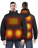 FERIZALA Heated Jackets for Men Women - Rechargeable Men's Soft Shell Winter Heating Jacket for Winter Outdoor Use