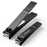 Aogeili Long Lever Nail Clippers with File for Thick Toenails & Fingernails