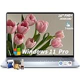 Dell Inspiron16 Touchscreen Laptop Computer - FHD+ 300nits Display, Intel Core i7-150U (10 Core, Up to 5.4Ghz), Fingerprint, Backlit KB, w/Accessoires,Windows 11 Pro(32GB DDR5 RAM, 1TB SSD)