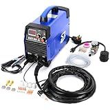 50A Plasma Cutter with LED Display, Dual Voltage 110V/220V, Clean Metal Cutting up to 1/2″ Steel, Easy Setup PT31 Torch, Lightweight for DIY & Home Workshops