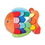 Melissa & Doug K’s Kids, Flip Fish Stuffed Animal, Soft Baby Book, Multi-Textured Squeaking & Crinkling Infant Sensory Toys for Babies with Baby Mirror, Tummy Time Toys for Infants Ages 0–9 Months