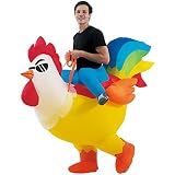 Inflatable Rooster Costume Halloween Blow up Costumes for Adult Men Women