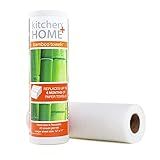 Kitchen + Home Paper Towel Alternative – Heavy Duty Washable Reusable Rayon Towels - One roll replaces 6 months of towels!