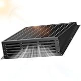 25W Solar Fan for Chicken Coop, 430CFM Solar Exhaust Fan with IP67 Waterproof Solar Panel-No Wiring Required, Easy Install Greenhouse Fan for Shed, Attic,Barn, Dog House