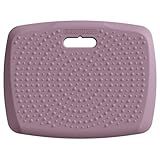Ergohead 3/4 inch Thick Premium Anti Fatigue Mat with Massage Points, Ideal Standing Pad for Office & Home, Perfect Standing Desk Mat with Handle, Comfort Kitchen Floor Mat (Purple, 17" x 22")