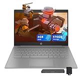HP Chromebook 14" HD Laptop for Business & Students, Intel Celeron N4120, 4GB LPDDR4, 576GB Storage(64GB eMMC+512GB Docking Station), UHD Graphics, Webcam, Long Battery Life, Chrome OS, Modern Gray
