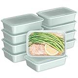 Bentgo Prep - 20-Piece 1-Compartment Reusable Meal Prep Containers with Lids, PFAS & BPA Free Materials, Durable, Microwave, Freezer, & Dishwasher Safe To Go Food Storage (Mint)