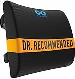Everlasting Comfort The Original Lumbar Support Pillow - Improves Posture, Promotes Back Pain Relief - Superior Office Chair Back Support for Gaming and Desk Chairs - Lumbar Pillow for Car, Couch