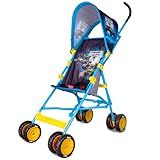 Monster Jam Official Umbrella Stroller with Canopy, Lightweight Easy Fold Compact Toddler and Baby 3D Stroller for Travel