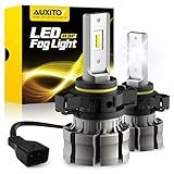 AUXITO 5202 LED Fog Light Bulbs, 6500K Cool White 6000 Lumen Plug And Play, 300% Brighter, 5201 PS19W 12085 PS24W Daytime Running Lights Replacement (Pack of 2)