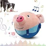 Mucpad Active Moving Pet Plush Toy,Puppy Dog Toys to Keep Them Busy2026 New Small Dog Dog Squeak Toys,Interactive Dog Toys,Plush Toys for Dogs,Talking Moving Ball Toy (Blue Pig)