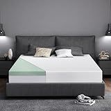 Extra Firm Queen Size Memory Foam Mattress 8 Inch with Tencel Cover, Premier Cooling Green Tea/Gel Bed-Mattress in a Box, Firm Mattresses for Back Pain, CertiPUR-US Deep Sleep, in USA, 80'' x 60''