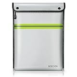 BOECIOG Upgraded Fireproof Document Bag, 15 in x 11 in Large Capacity with Waterproof Zipper, Flame-Resistant Edging, Fire Proof Money Bag for Cash, Safe Storage for Documents Valuables, Passports