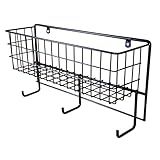 EASY-UP Wire Basket & Horse Tack Rack | Barn Supply Organizer | Heavy-Duty & Easy to Install | Transportable for Shows | Basket Measures 5-1/2” Deep x 20” Length x 6” Height
