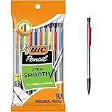 BIC Xtra-Smooth Mechanical Pencils with Erasers, Medium Point (0.7mm), 10-Count Pack, Bulk Mechanical Pencils for School or Office Supplies