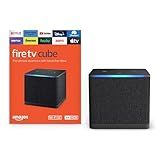 Amazon Fire TV Cube, with AI-powered Fire TV Search, Hands-free streaming device with Alexa, Wi-Fi 6E, 4K Ultra HD