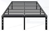 Hafenpo 18 Inch Full Bed Frame - Sturdy Metal Platform Full Size, No Box Spring Needed, Heavy Duty, Easy Assembly, Strong Bearing Capacity, Under Bed Storage, Black