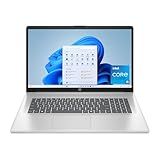 HP 17.3 inch Laptop, FHD Display, Intel Core i5-1334U, 16 GB RAM, 512 GB SSD, Intel Iris Xe Graphics, Windows 11 Home, Natural Silver, 17-cn3399nr
