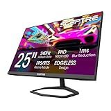 Sceptre New 24.5-inch Gaming Monitor 240Hz 1ms DisplayPort x2 HDMI x2 100% sRGB AMD FreeSync Premium Build-in Speakers, Machine Black 2026 (E255B-FWD240 Series)