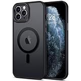 Hython Case for iPhone 11 Pro Max Case Magnetic Translucent Matte Phone Cases 6.5" [Compatible with MagSafe] Thin Slim Fit Shockproof Bumper Hard Protective Cover for Women Men Girls, Frosted Black