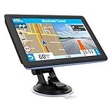 7" GPS Navigator for Car Truck RV, Car GPS Navigation System with 2026 Maps, Lifetime Free Updates, Voice Guidance, Speed & Red-Light Camera Alerts, Custom Truck Routing (Blue)