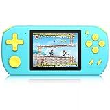 Handheld Games for Kids Adults with Built in 268 Classic Retro Video Games,3.0'' Color Screen Rechargeable Portable Arcade Gaming Player,Boys Girls Travel Electronics Toys Birthday Gift (A-Blue)