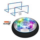 SHENSE Hover Soccer Ball Set, Indoor Soccer Ball 4 in 1 Rechargeable Air Power Soccer with LED Lights and Foam Bumper Protection Gifts for Boys Girls 3 4 5 6 7 8-12 Year Old Kids