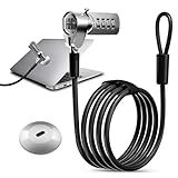Computer Lock Laptop Lock with Slot Plate 6.23 ft Combination Security Locking Cable Digital Password Protection Lock Cable Anti Theft Lock for Laptop Computer Notebook and Other Device