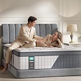 King 14 Inch Hybrid Mattress, Medium Firm, 7-Zone Lumbar Support in a Box