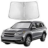 EcoNour Windshield Sunshade for Honda CRV 2023-2024 2025 2026 Sun Visor for Front Windshield & Window Sun Shade Cover, UV Heat Blocker & Protector, Car Accessories