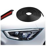 16.4Ft Car Weather Stripping Rubber Edge Trim,6mm Flexible T-Type Windshield Seal Strip for Filling Gaps,Universal Rubber Seal Strip for Car Headlight/Bumper/Hood/Windshield (6mm)
