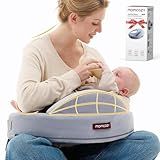 Momcozy Nursing Pillow for Breastfeeding - Ergonomic Comfort & Support - Original Plus Size Feeding Pillow with Pioneering Safety Fence for Easier and Healthier Nursing - Fit for All, Removable Cover