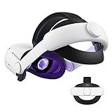 KIWI design Comfort Head Strap Accessories Compatible with Oculus/Meta Quest 2, Elite Strap Replacement for Enhanced Support of VR Headset, NOT for Meta Quest 3/3S