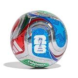 Adidas Unisex-Adult World Cup Training Foil Soccer Ball, Multicolor/White/Team Royal Blue/Solar Blue, 4