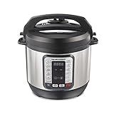 Hamilton Beach 12-in-1 Electric Pressure Cooker with True Slow Cook Technology, Sautés, Browns, Steams, Rice Function, Egg and More, 8 Quart Capacity, Stainless Steel (34508)